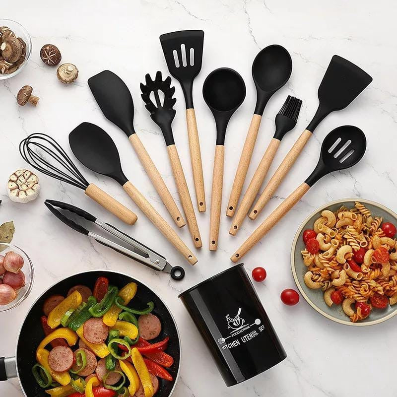 12 pcs silicon cooking utensil set