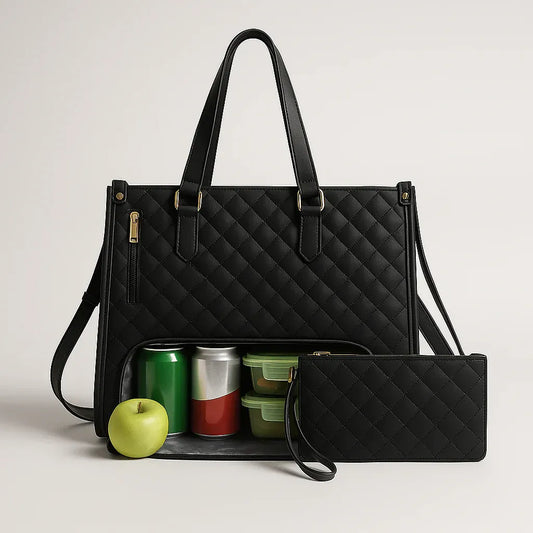 3-in-1 Quilted Tote Bag